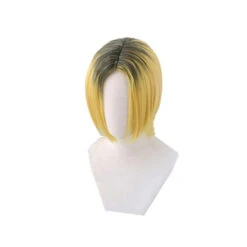 Anime Haikyuu Kozume Kenma Short Black Fade Blond Cosplay Wigs -Cosplay KozumeKenmawig3