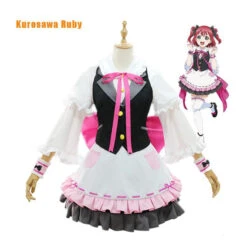 LoveLive!Sunshine!! Watanabe You And Aqours All Members Maid Uniform Cosplay Costume -Cosplay KurosawaRuby