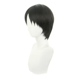 Anime Attack On Titan Levi Ackerman Short Black Cosplay Wigs -Cosplay LeviAckermanWigs2