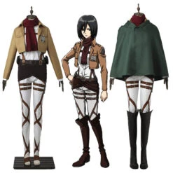 Anime Attack On Titan Mikasa Ackerman Training Corps Uniform Set Cosplay Costume