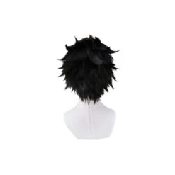 Anime Haikyuu Nishinoya Yuu Short Black Cosplay Wigs -Cosplay NishinoyaYuuWigs3