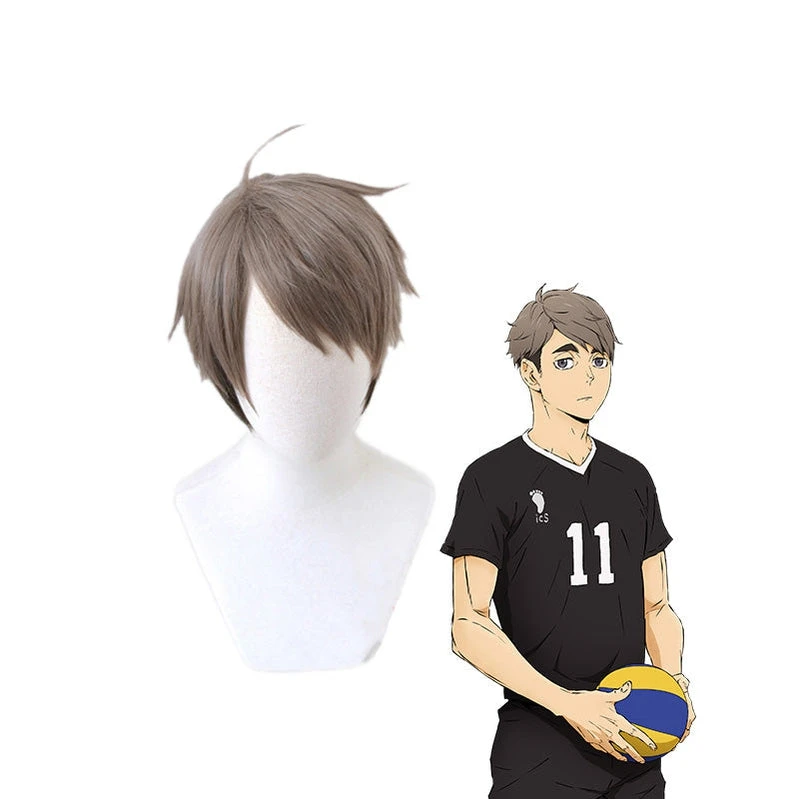 Anime Haikyuu Osamu Miya Short Gray Cosplay Wigs 3 Anime Haikyuu Osamu Miya Short Gray Cosplay Wigs
