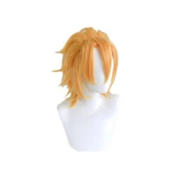Anime JoJo's Bizarre Adventure Golden Wind Pannacotta Fugo Short Blond Cosplay Wigs 8 Anime JoJo's Bizarre Adventure Golden Wind Pannacotta Fugo Short Blond Cosplay Wigs -Cosplay PannacottaFugo2