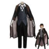 Anime Bungo Stray Dogs Chuuya Nakahara BLack Cosplay Costume