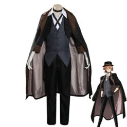 Anime Bungo Stray Dogs Chuuya Nakahara BLack Cosplay Costume