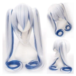 Anime VOCALOID Hatsune Miku 120cm Long Straight Double Ponytail Multicolor Bangs Cosplay Wigs -Cosplay WG197 11