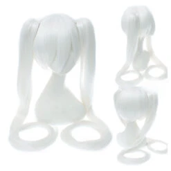 Anime VOCALOID Hatsune Miku 120cm Long Straight Double Ponytail Multicolor Bangs Cosplay Wigs -Cosplay WG197 14