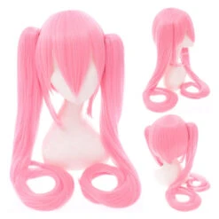 Anime VOCALOID Hatsune Miku 120cm Long Straight Double Ponytail Multicolor Bangs Cosplay Wigs -Cosplay WG197 5