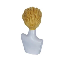 Anime JoJo's Bizarre Adventure Diamond Is Unbreakable Yoshikage Kira Short Blond Cosplay Wigs -Cosplay YoshikageKira3