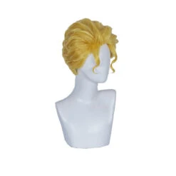 Anime JoJo's Bizarre Adventure Diamond Is Unbreakable Yoshikage Kira Short Blond Cosplay Wigs -Cosplay YoshikageKira4
