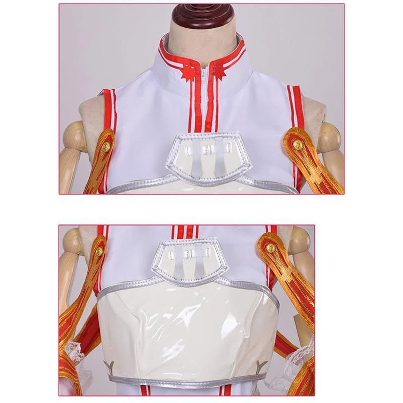 Anime SAO Sword Art Online Yuuki Asuna Cosplay Costume 7 Anime SAO Sword Art Online Yuuki Asuna Cosplay Costume - Image 5