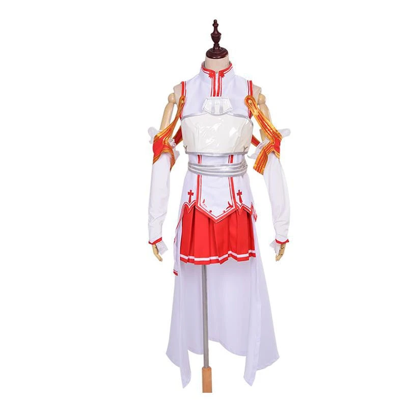 Anime SAO Sword Art Online Yuuki Asuna Cosplay Costume 4 Anime SAO Sword Art Online Yuuki Asuna Cosplay Costume - Image 2