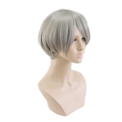 Anime Haikyuu Sugawara Koushi Short Gray Cosplay Wigs -Cosplay sugawarakoushi3